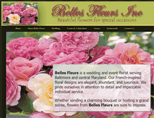 Tablet Screenshot of bellesfleursinc.com